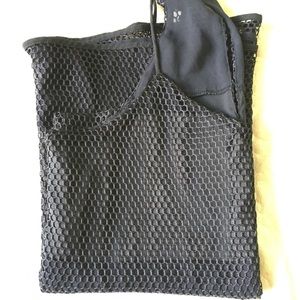 Express Black Mesh Tank Top LIKE NEW